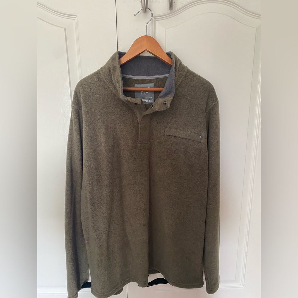 NWOT Free Fly Bamboo Polar Fleece Pullover